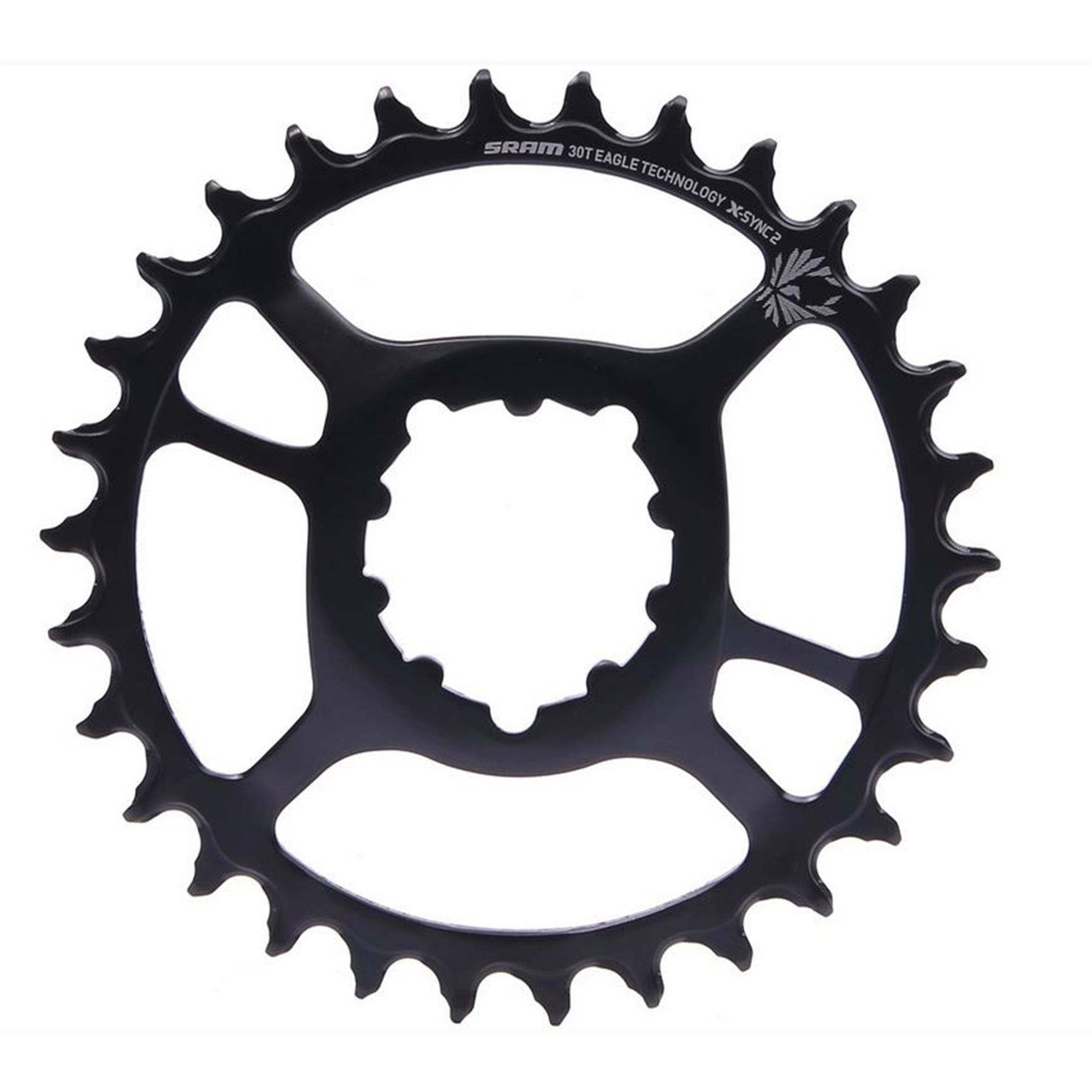 SRAM Chain Ring X-SYNC 2 Steel Direct Mount 6mm Offset Eagle: BLACK 30T
