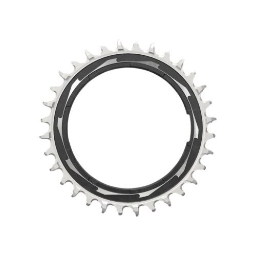 SRAM Chain Ring T-TYPE Powermeter Threaded 0mm Offset Eagle (including pin thread backup and screw) XXSL D1 2023: BLACK/SILVER 38T