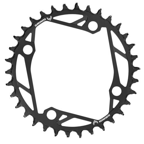 SRAM Chain Ring T-TYPE 104 BCD Steel 2023: BLACK 38T