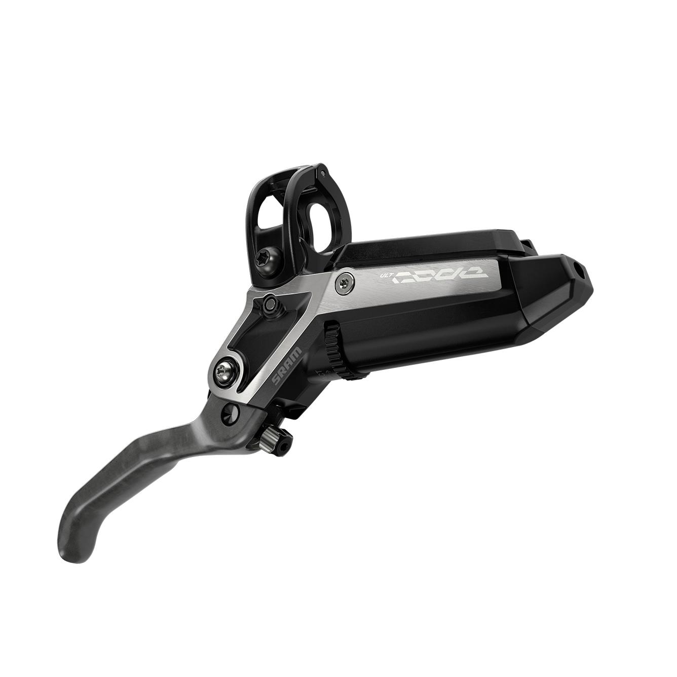 SRAM Disc Brake Code Ultimate Stealth - Carbon Lever, Ti Hardware, Reach/Contact Adj ,Swinglink, Front Hose (Includes MMX Clamp, Rotor/Bracket Sold Separately) C1: BLACK ANO 950MM