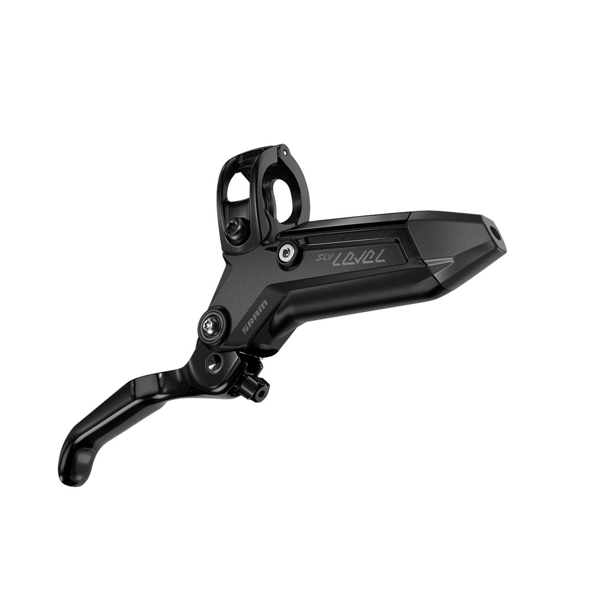 SRAM Disc Brake Level Silver Stealth 4 Piston - Aluminum Lever, Stainless Hardware, Reach Adj, Rear Hose (Includes MMX Clamp, Rotor/Bracket Sold Separately) C1: BLACK ANO 2000MM