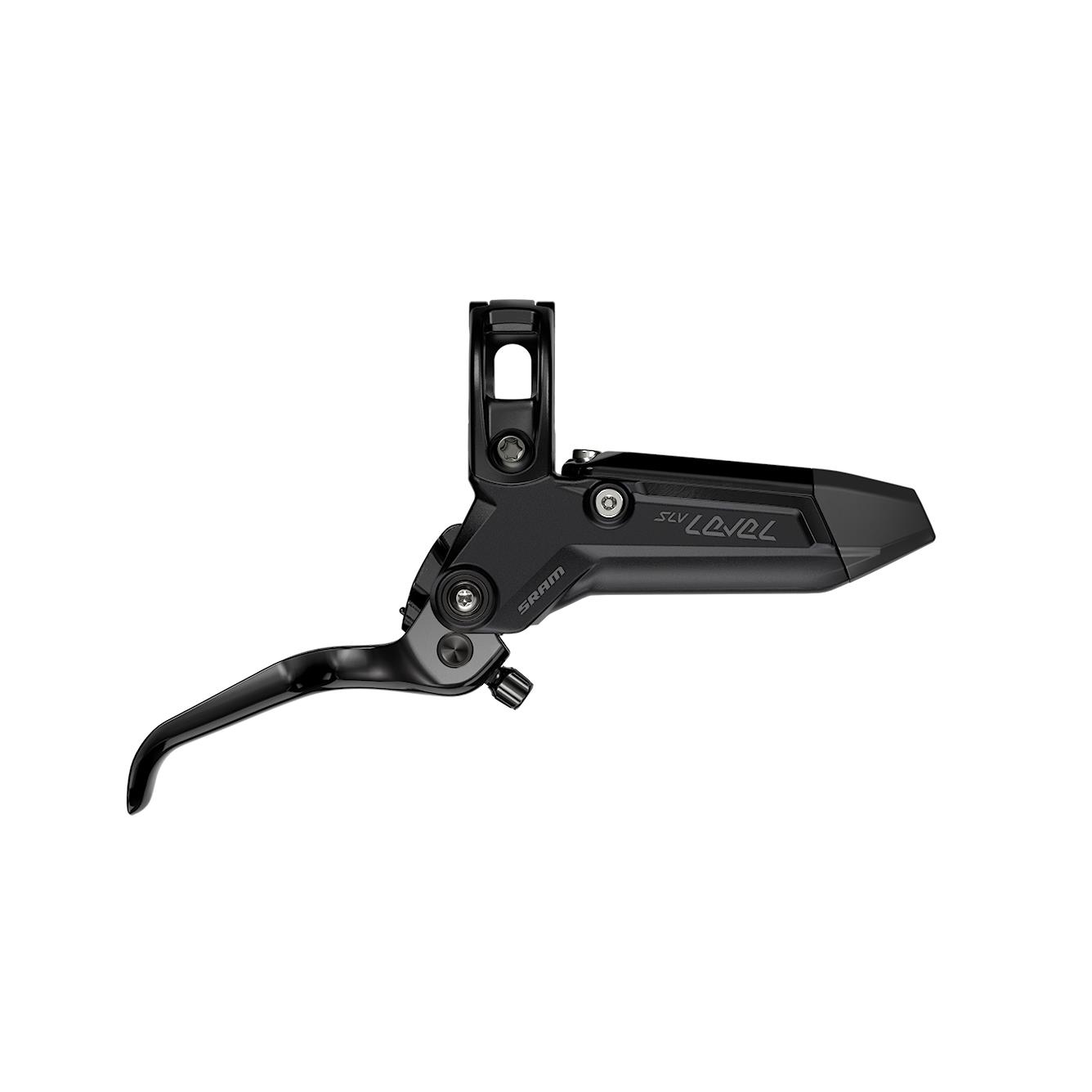 SRAM Disc Brake Level Silver Stealth 2 Piston - Aluminum Lever, Stainless Hardware, Reach Adj, Rear Hose (Includes MMX Clamp, Rotor/Bracket Sold Separately) C1: BLACK ANO 2000MM