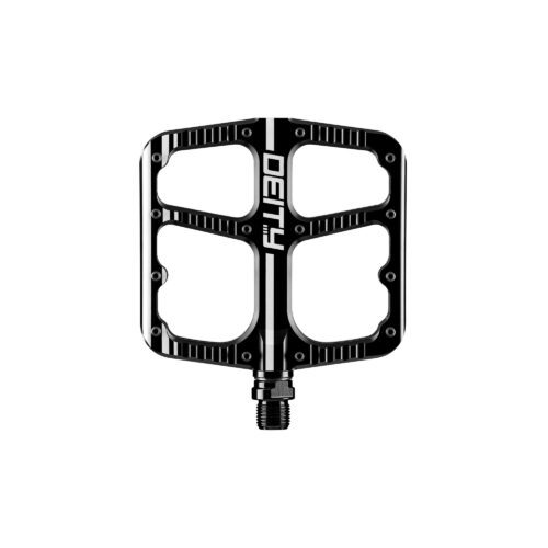 DEITY Flat Trak Pedals: BLACK