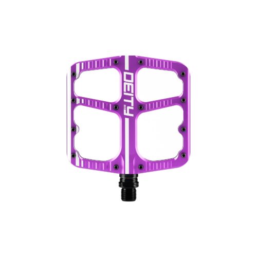 DEITY Flat Trak Pedals: PURPLE