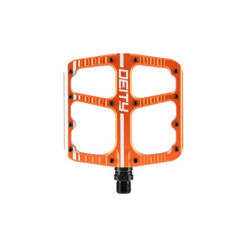 DEITY Flat Trak Pedals: ORANGE