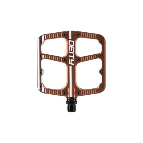DEITY Flat Trak Pedals: BRONZE