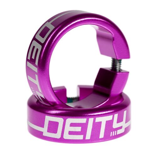 DEITY Grip Clamps: PURPLE