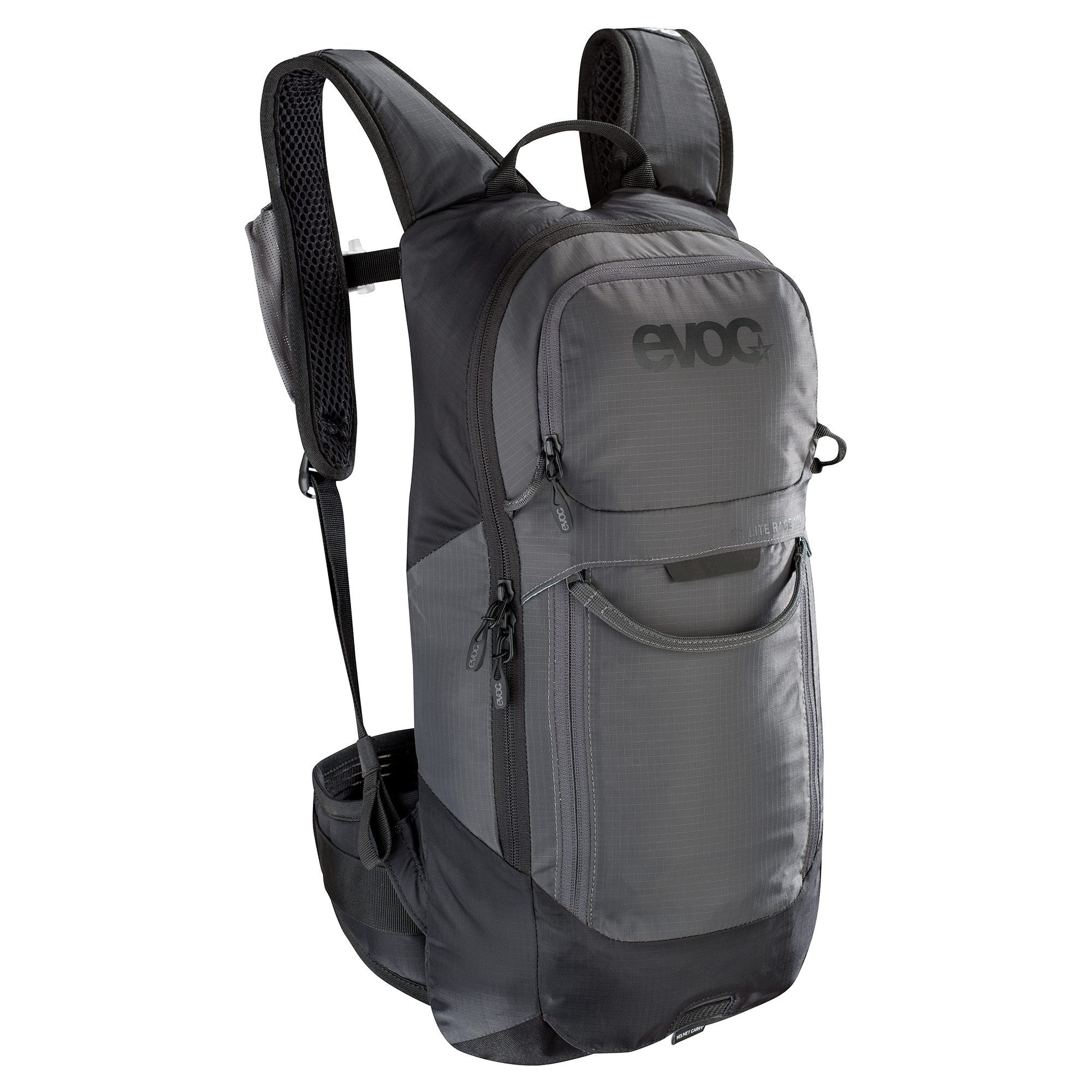 EVOC FR Lite Race Protector Backpack: CARBON GREY/BLACK S