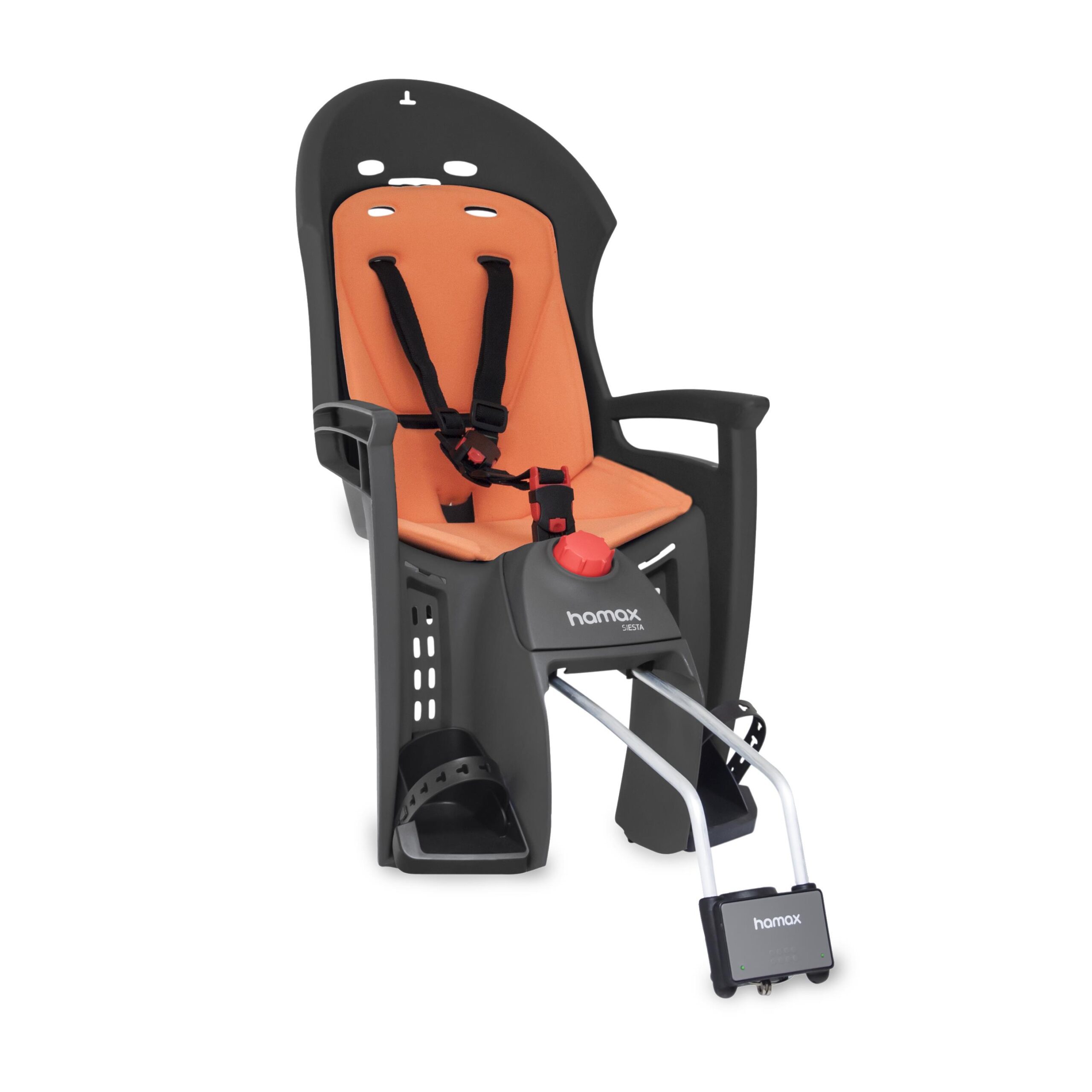 Hamax Siesta With Lockable Bracket 2024: GREY/ORANGE