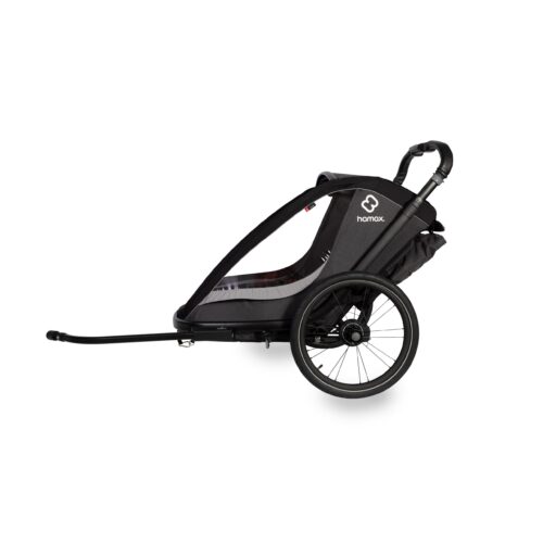 Hamax Cocoon Child Bike Trailer 2022: GREY/BLACK SINGLE