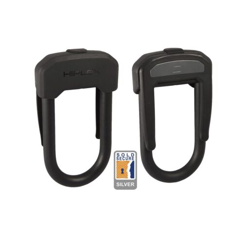 Hiplok D Lock 13mm x 14 x 7cm Hardened Steel (Silver Sold Secure): BLACK 13MM X 14 X 7CM