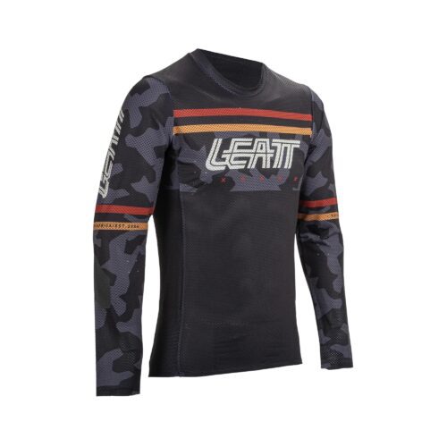 Leatt Junior Gravity 4.0 MTB Jersey 2025: BLACK S