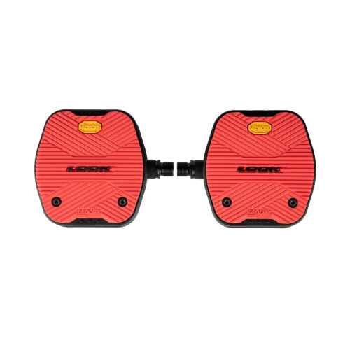 LOOK Geo City Grip Flat Pedals: RED