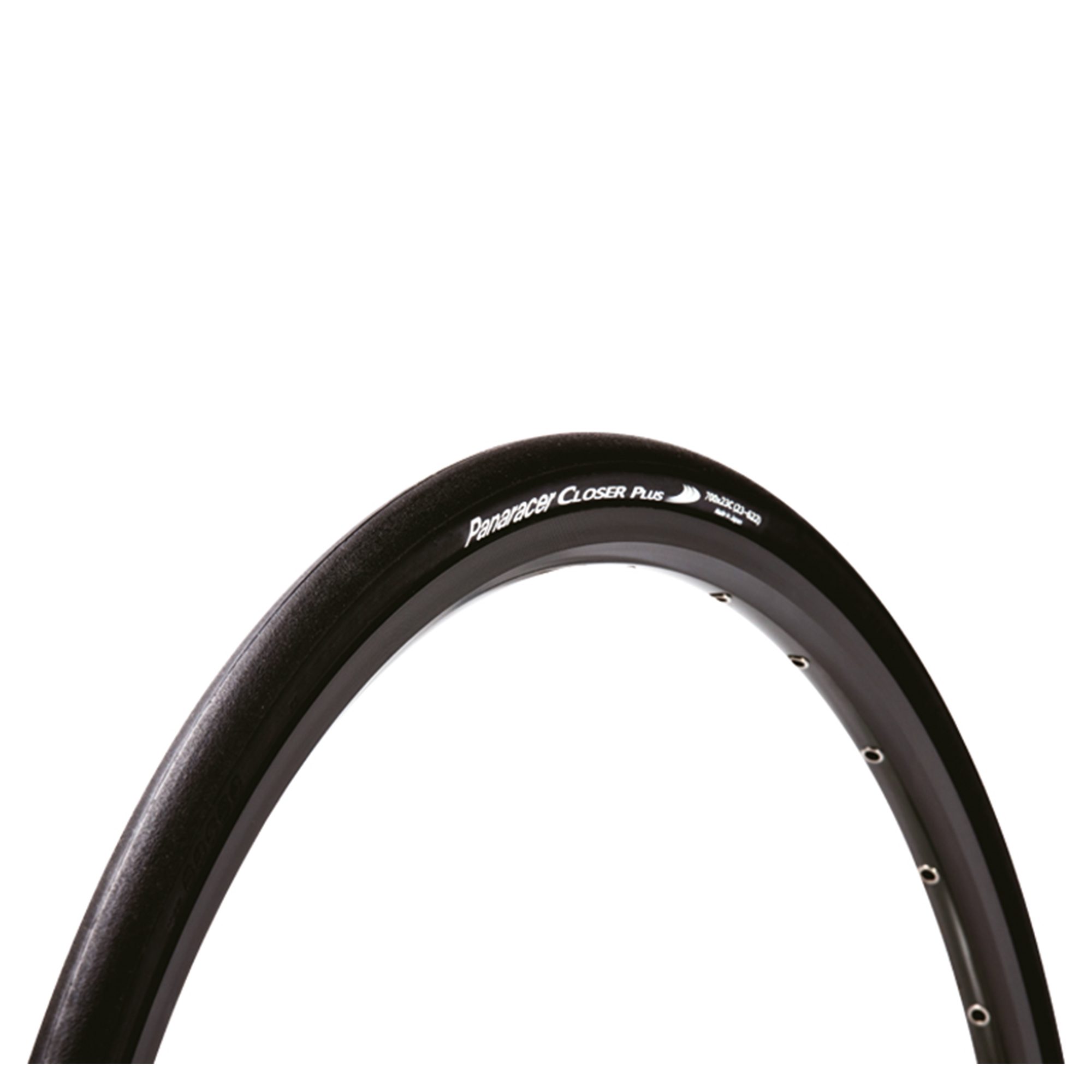 Panaracer Closer Plus Folding Road Tyre: BLACK/BLACK 700X25C