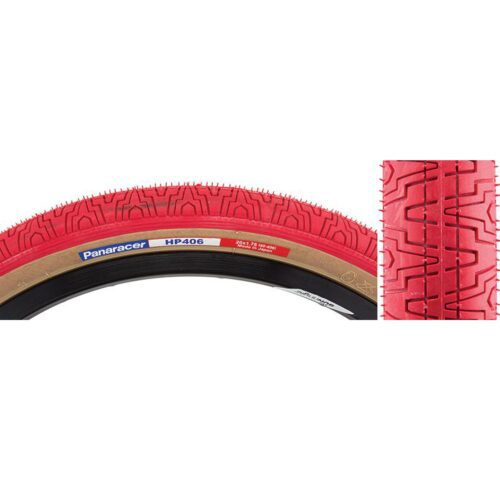 Panaracer HP406 BMX Tyre: RED/AMBER 20X1.75"