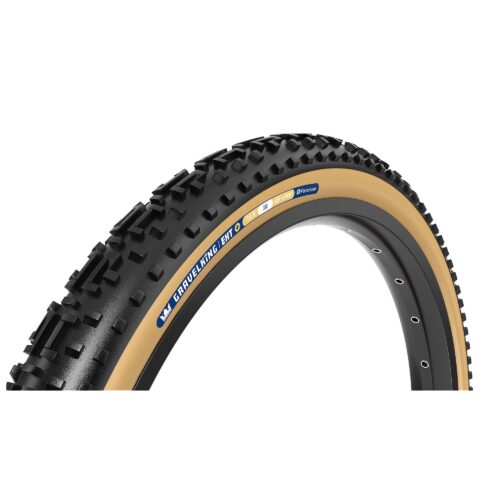 Panaracer TLR GravelKing EXT Plus TLR Gravel Tyre: BLACK/BROWN 700X38C
