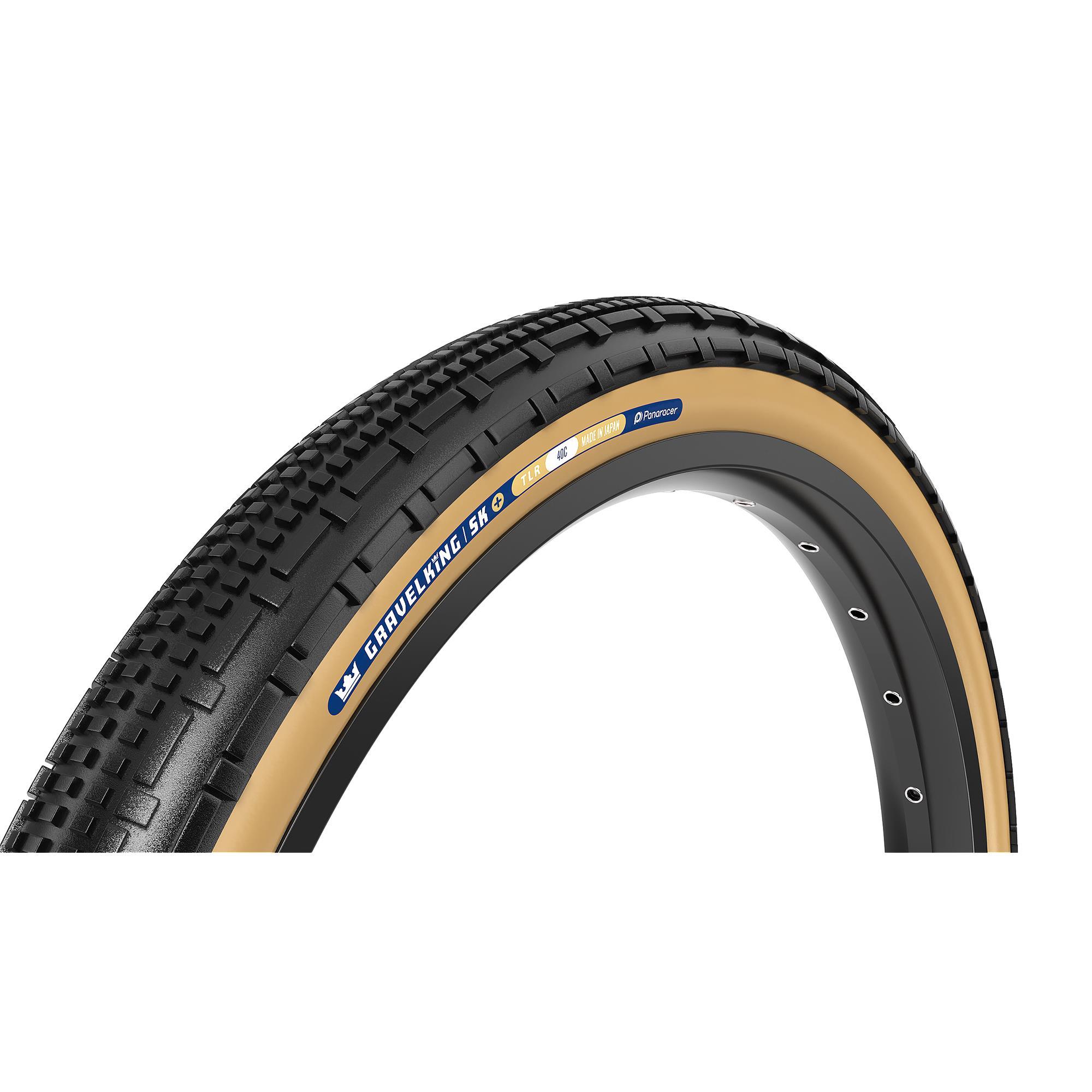 Panaracer TLR GravelKing SK Plus TLR Gravel Tyre: BLACK/BROWN 26X2.10"