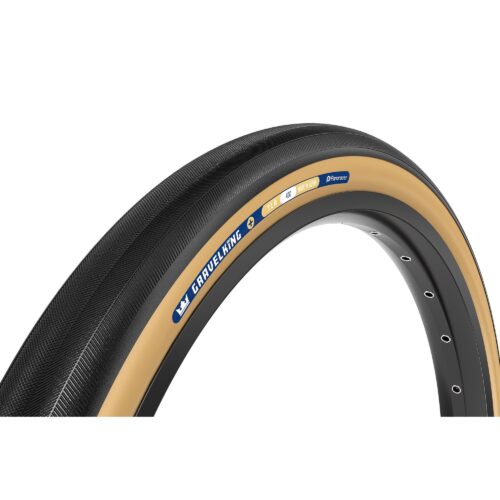 Panaracer TLR GravelKing Slick Plus TLR Gravel Tyre: BLACK/BROWN 700X30C