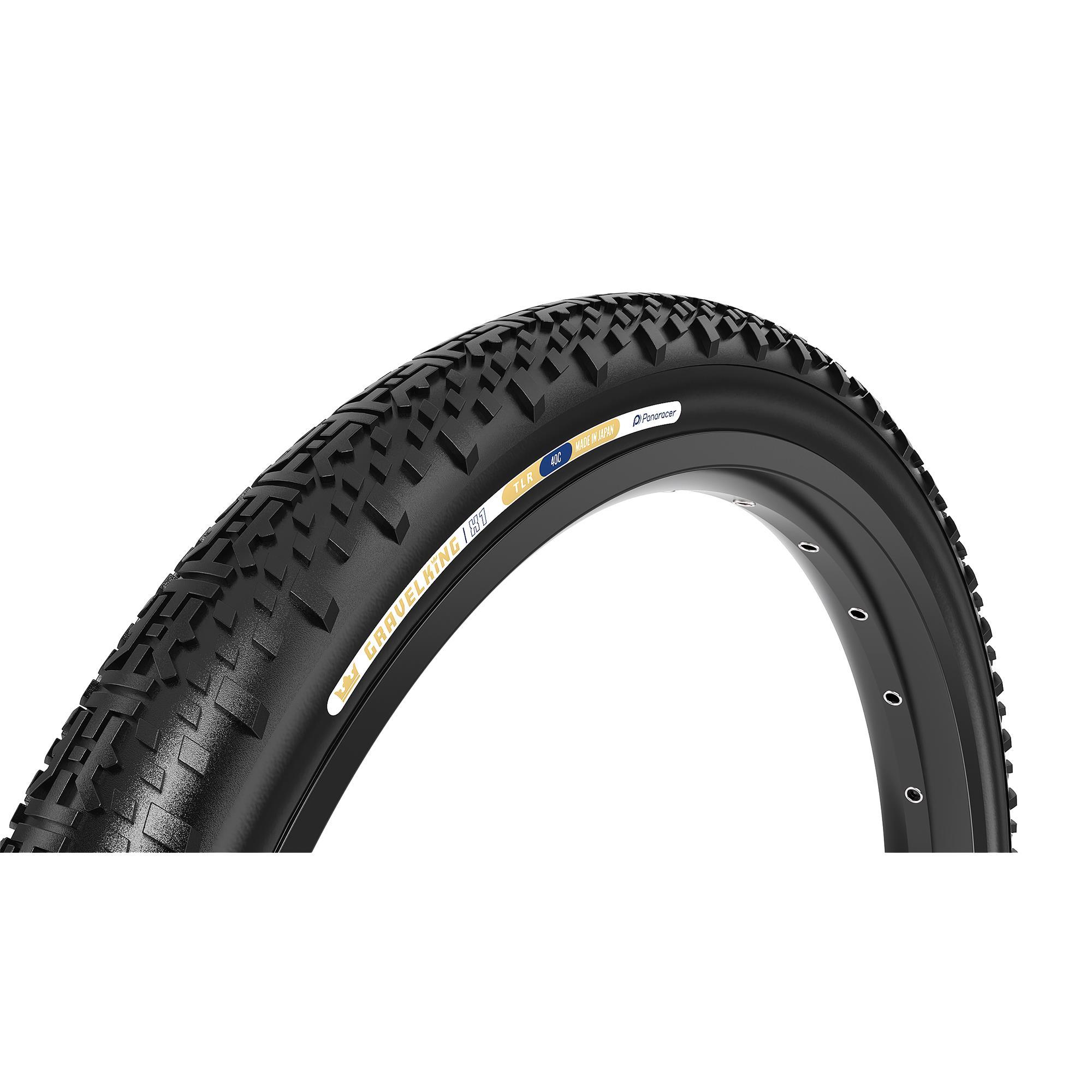 Panaracer TLR GravelKing X1 TLR Gravel Tyre: BLACK/BLACK 700X45C