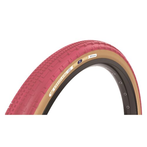 Panaracer GravelKing SK Colour Edition 2025 TLR Gravel Tyre: CRANBERRY/BROWN 700X40C