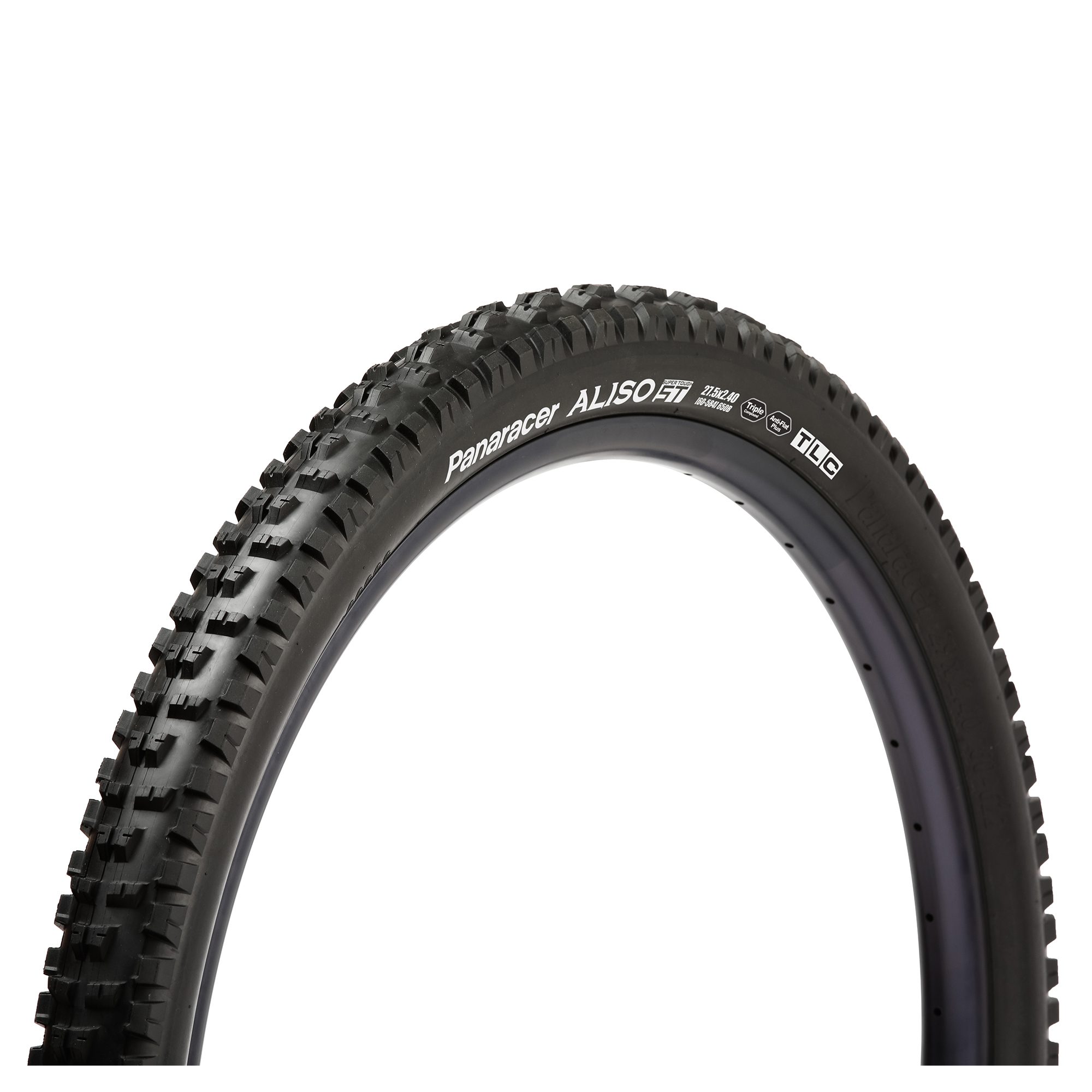 Panaracer Aliso ST Tubeless Compatible Folding Tyre: BLACK/BLACK 27.5X2.40"