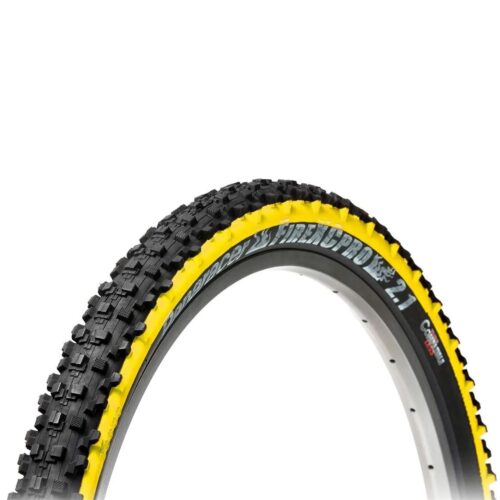 Panaracer Fire XC Pro Tubeless Compatible Folding Tyre: BLACK/YELLOW 26X2.10"