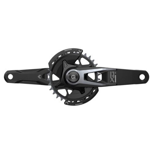 SRAM Crankset Powermeter X0 Eagle Spindle Q174 55mm Chainline Dub MTB Wide Black 2-Guards 32T T-Type (BB Not Included) 2023: BLACK 165MM