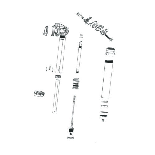 RockShox Spare - SeatPost Spare Parts Reverb/Reverb Stealth IFP Tube 150mm Includes New, UpgradedIFP):  150MM