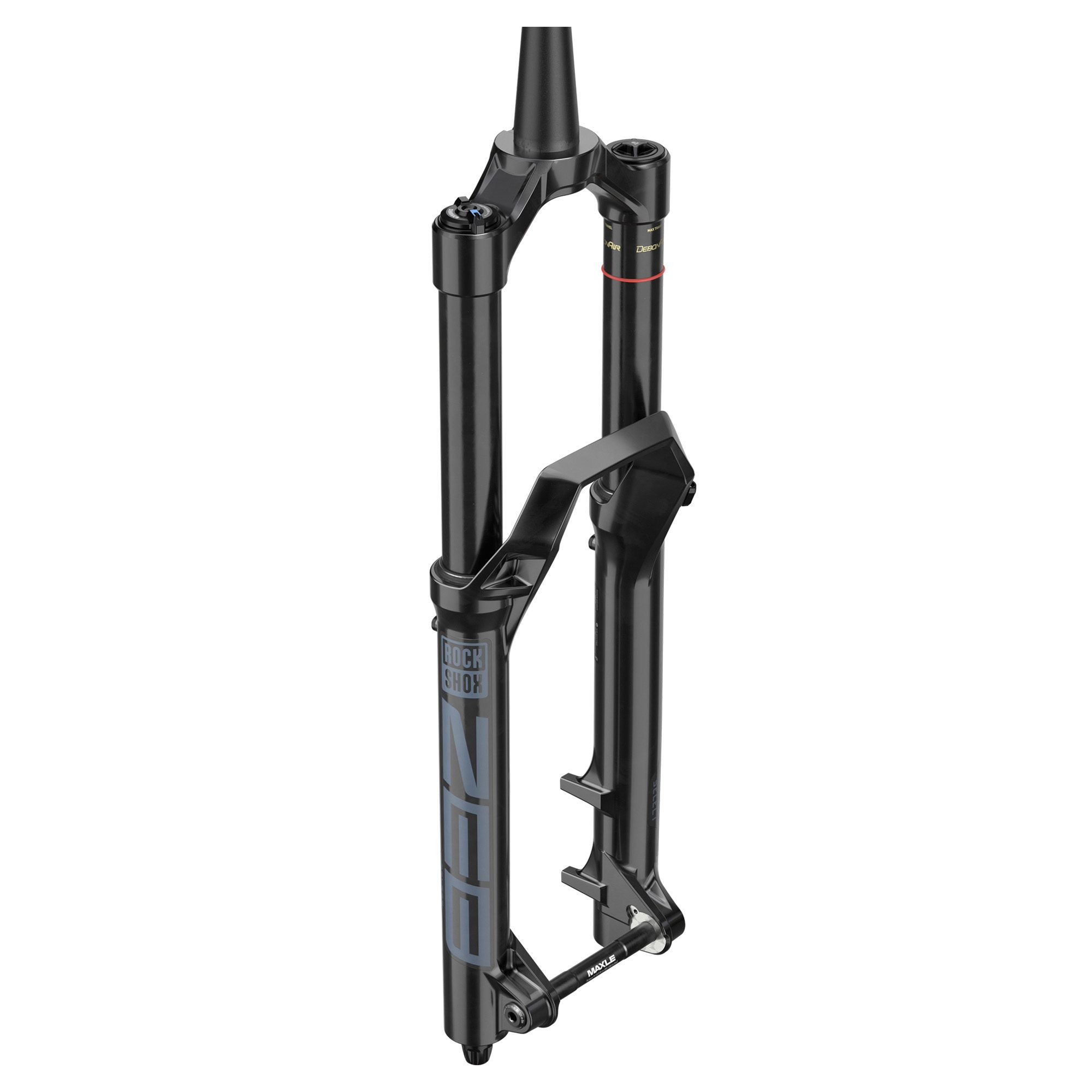 Rockshox Fork ZEB Select Charger RC - Crown 27.5" Boost? Str Tpr Sm CrownOD 44offset DebonAir (includes Bolt On Fender,2 Btm Tokens, Star nut & Maxle Stealth) A2: BLACK 190MM