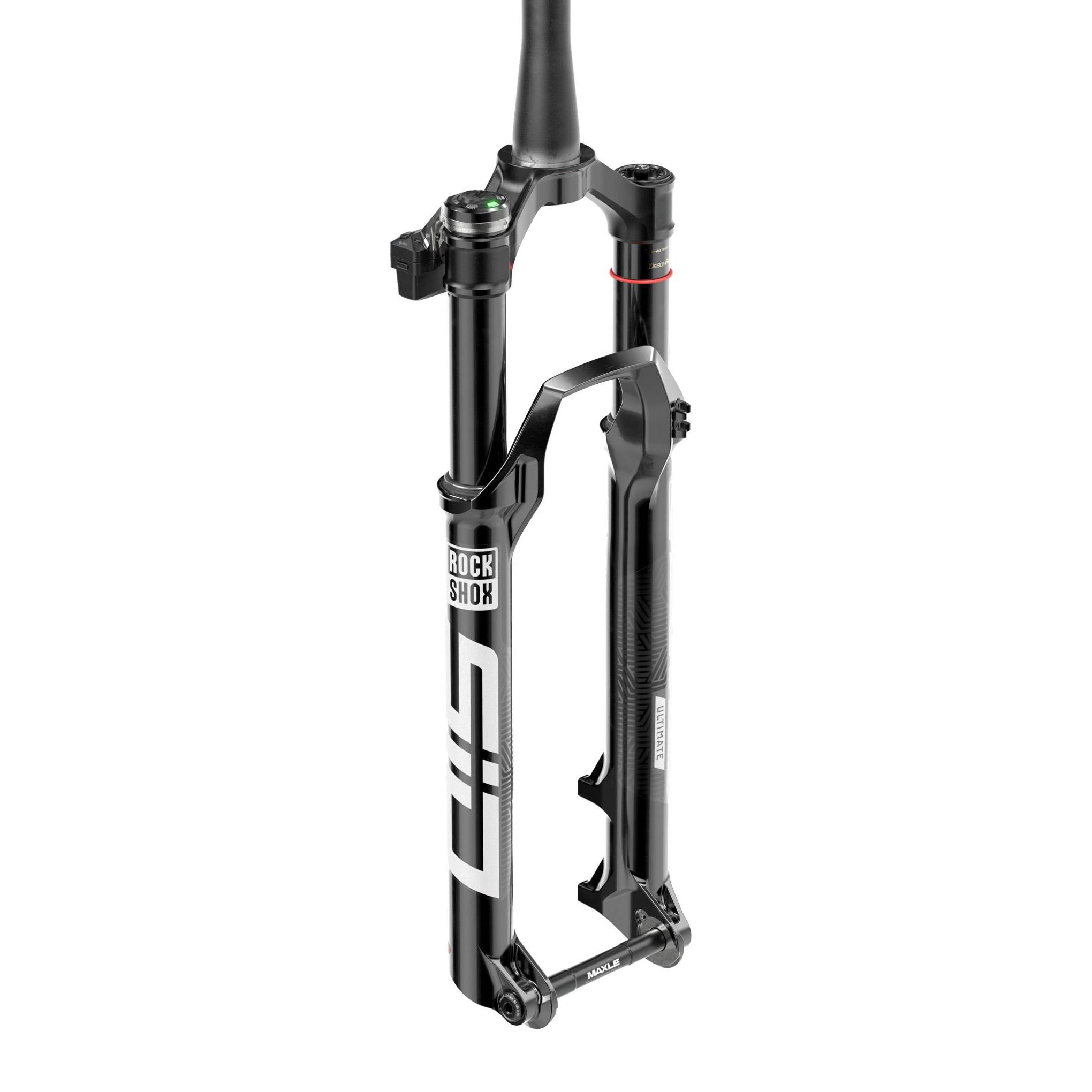RockShox Fork SID Ultimate Flight Attendant Race Day - 3P Crown 29" Boost?15X110 120mm 44offset Tapered DebonAir (Bolt on Fender, Star nut, Maxle Stealth,Battery,Charger) D1: GLOSS BLACK 120MM