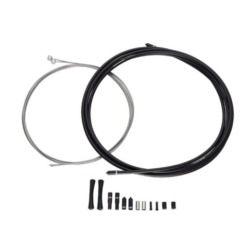 SRAM SlickWire Pro Road Brake Cable Kit 5mm (1x 850mm, 1x 1750mm 1.5mm pol SS cables, 5mm Kevlar? reinforced linear strand housing, ferrules, end caps, frame protectors): WHITE