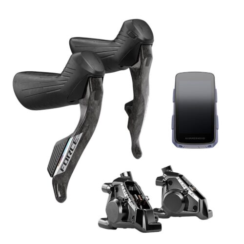 SRAM Force Axs Upgrade Ed Kit (Hammerhead Karoo Force Color Edition, Left Right Shift/Hyd Ed With Flatmount Calipers):