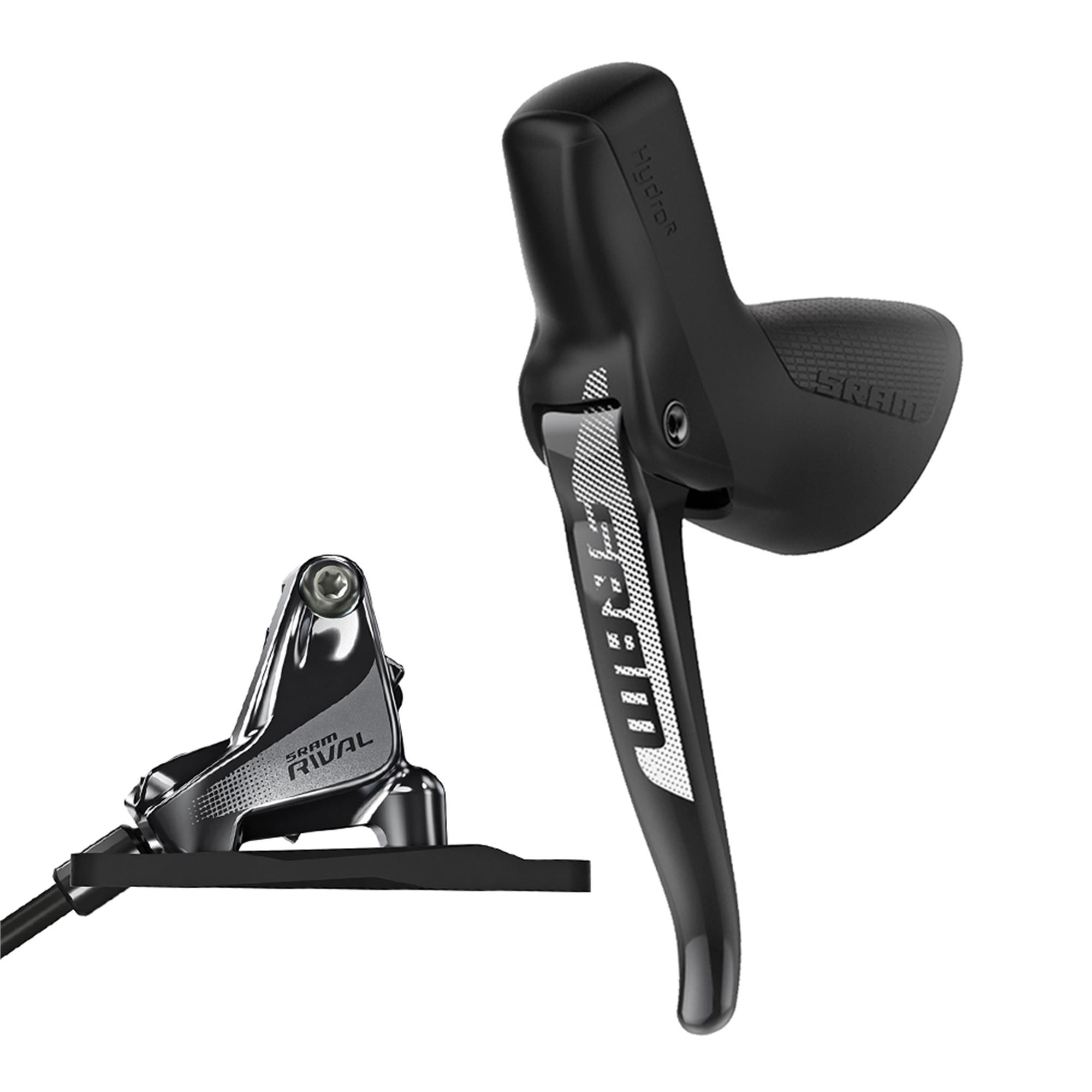 SRAM Hydraulic Disc Brake Rival1 (UK Style) Left Rear Brake 1800mm w Flat Mount Hardware (Rotor & Bracket sold separately): 1800MM
