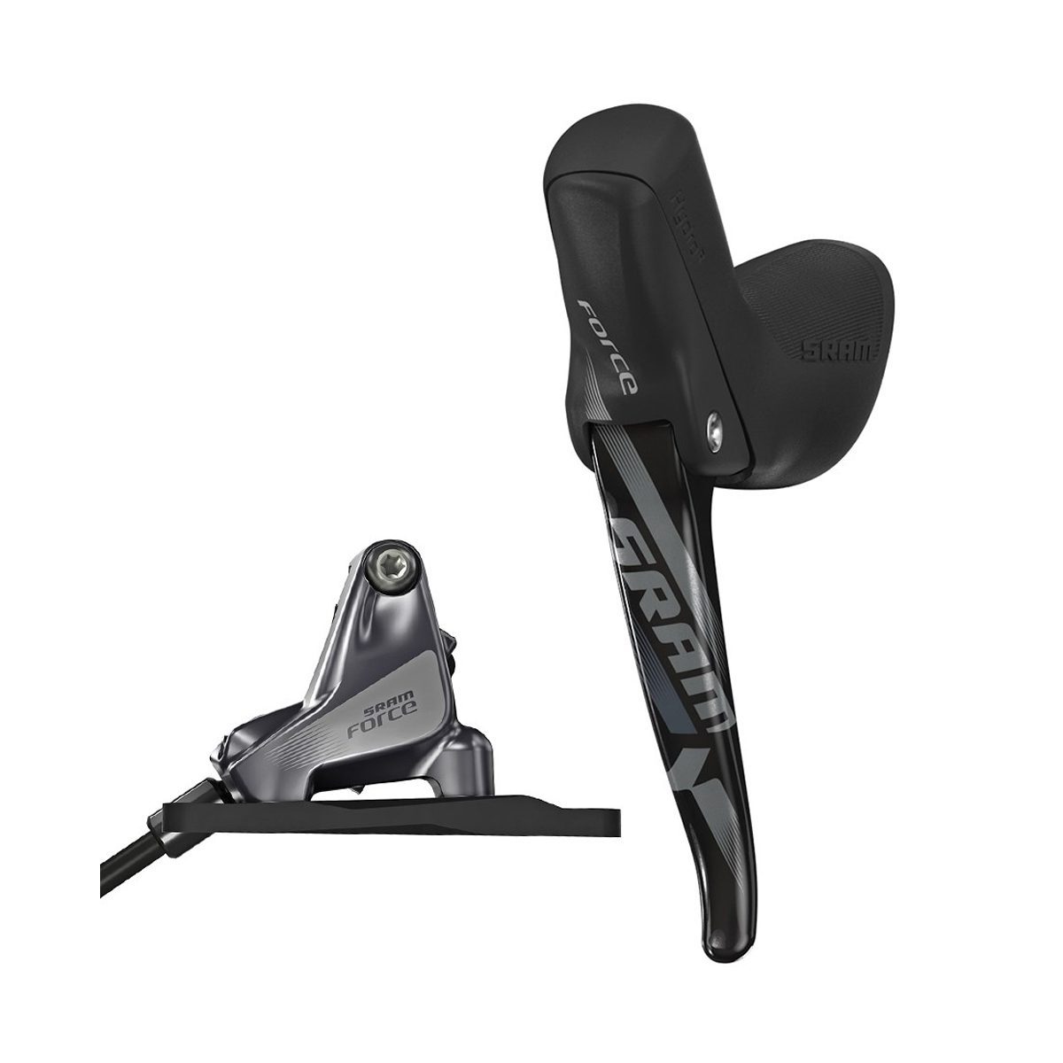 SRAM Shift/Hydraulic Disc Brake Force22 11-Speed Rear SRAM Shift Rear Brake 1800mm w Flat Mount Hardware (Rotor & Bracket sold separately): 1800MM