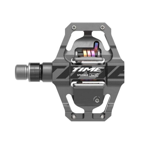 Time Pedal - Speciale 10 Small MTB Pedals, Including Atac Standard Cleats: DARK GREY