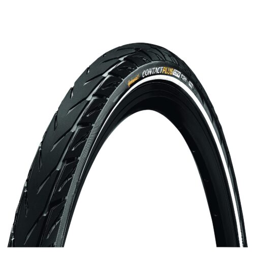 Continental CONTACT Plus City Reflex Tyre - Wire Bead: BLACK/BLACK REFLEX 700X42C (40C)