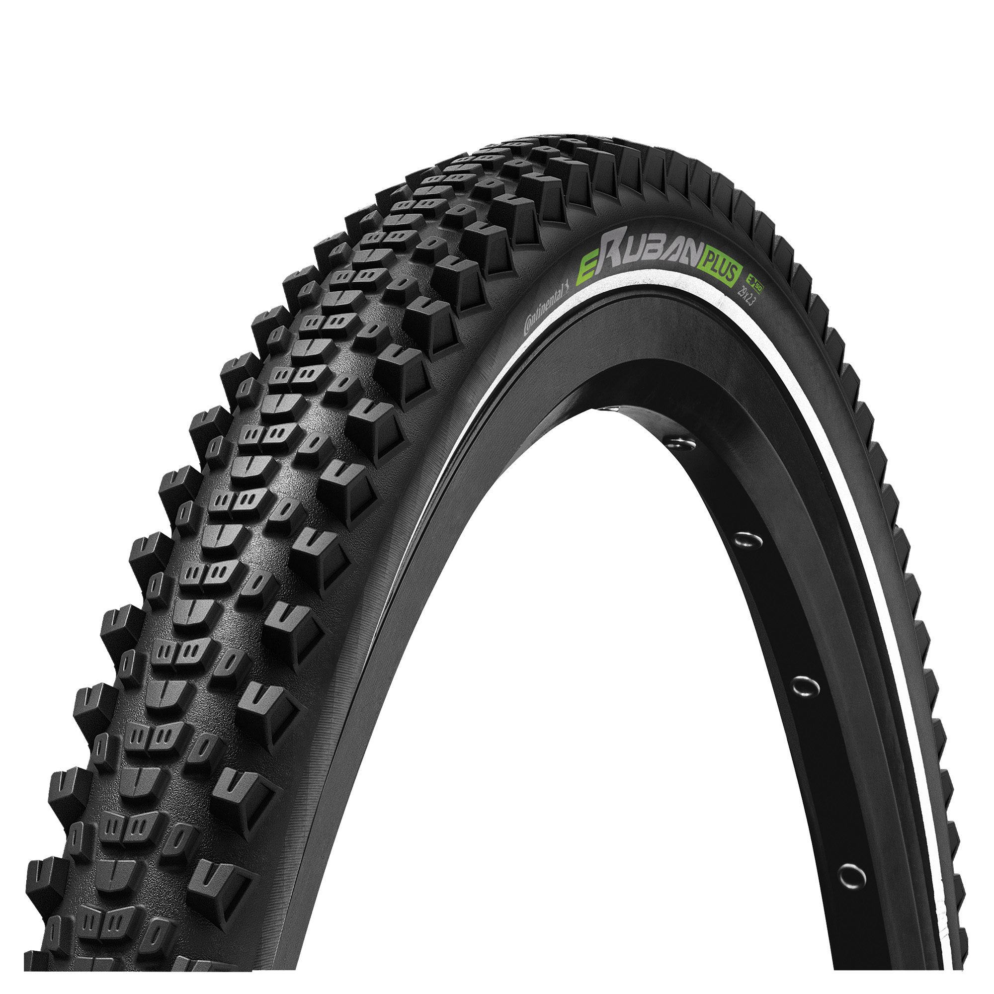 Continental eRuban Plus Tyre - Wire Bead: BLACK/BLACK REFLEX 27.5X2.60"