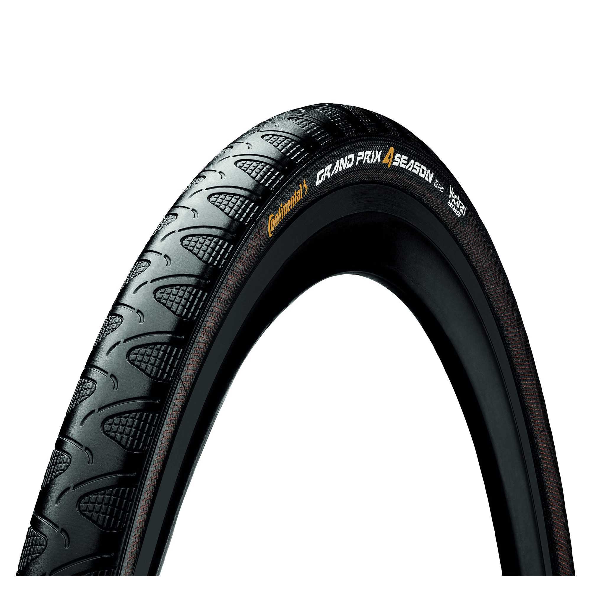 Continental Grand Prix 4-Season Tyre - Foldable: BLACK/BLACK 700X25C