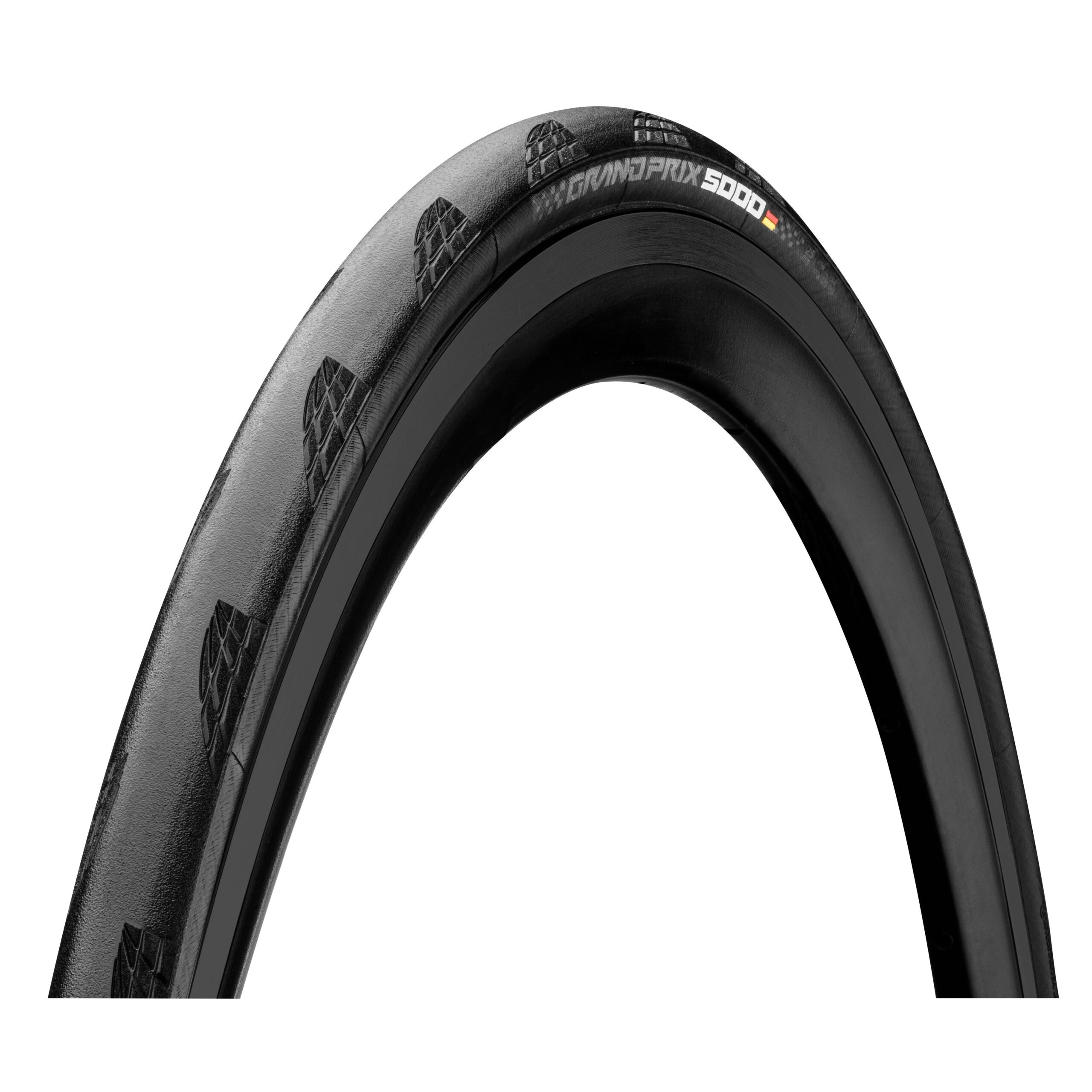 Continental Grand Prix 5000 All-Season Tubeless Ready Foldable Reflex Tyre 2022: BLACK/BLACK 700X32C