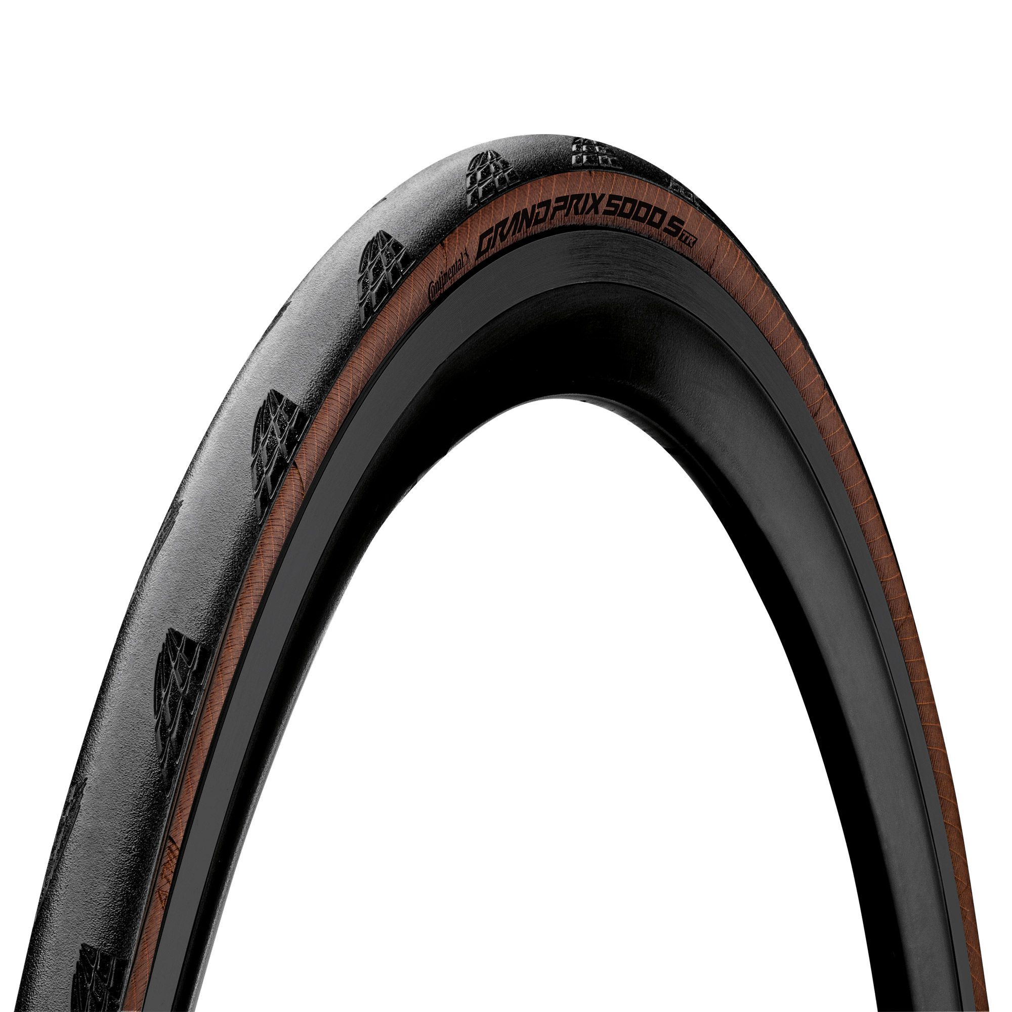 Continental Grand Prix 5000S Tubeless Ready Tyre - Foldable Blackchili Compound 2021: BLACK/TRANSPARENT 27.5X1.50" (650X32B)