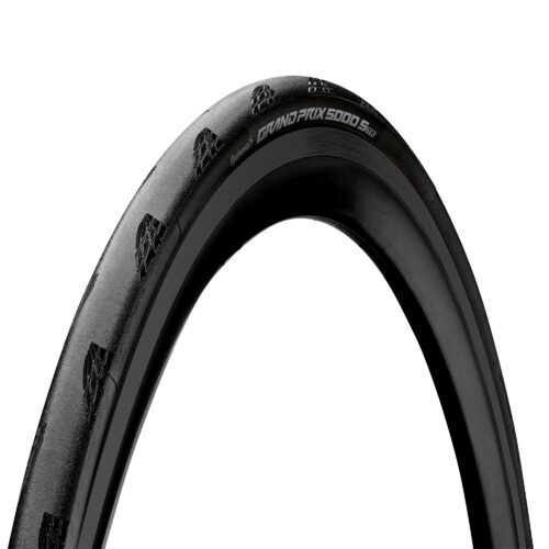 Continental Grand Prix 5000S Tubeless Ready Tyre - Foldable Blackchili Compound 2021: BLACK/BLACK 700X32C