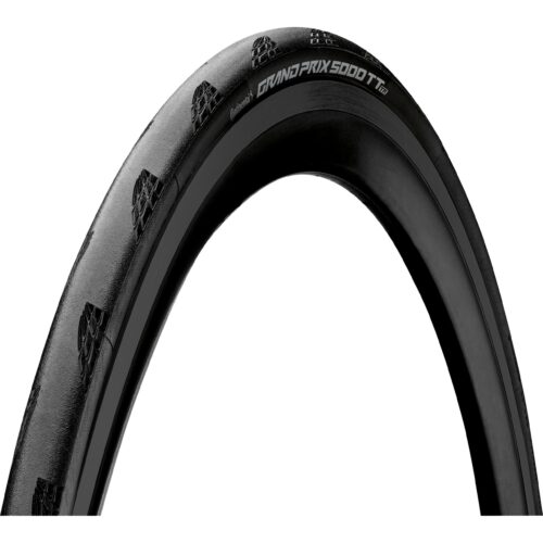 Continental Grand Prix 5000S Tubeless Ready TT Tyre 2022: BLACK/BLACK 700X25C