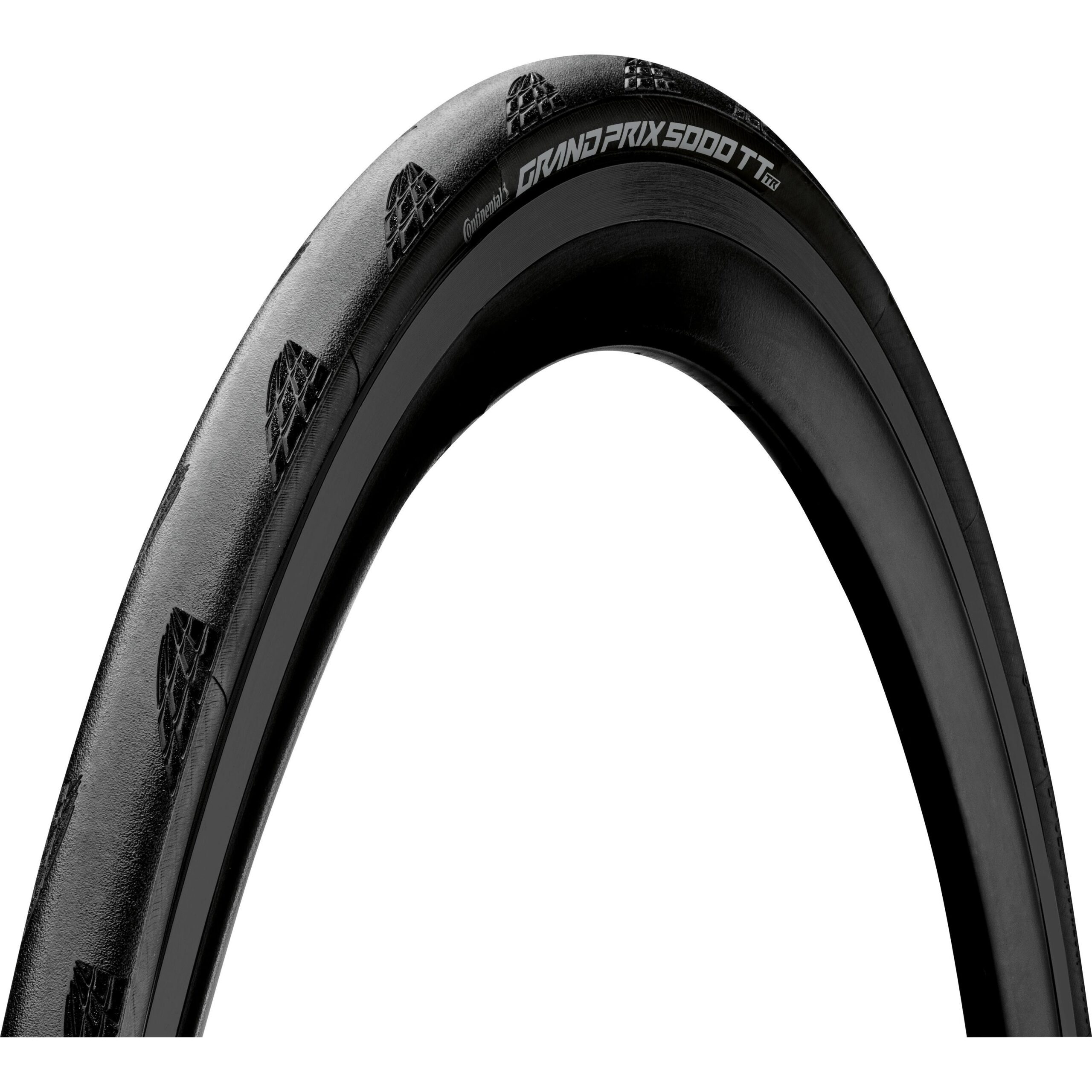 Continental Grand Prix 5000S Tubeless Ready TT Tyre 2022: BLACK/BLACK 700X25C