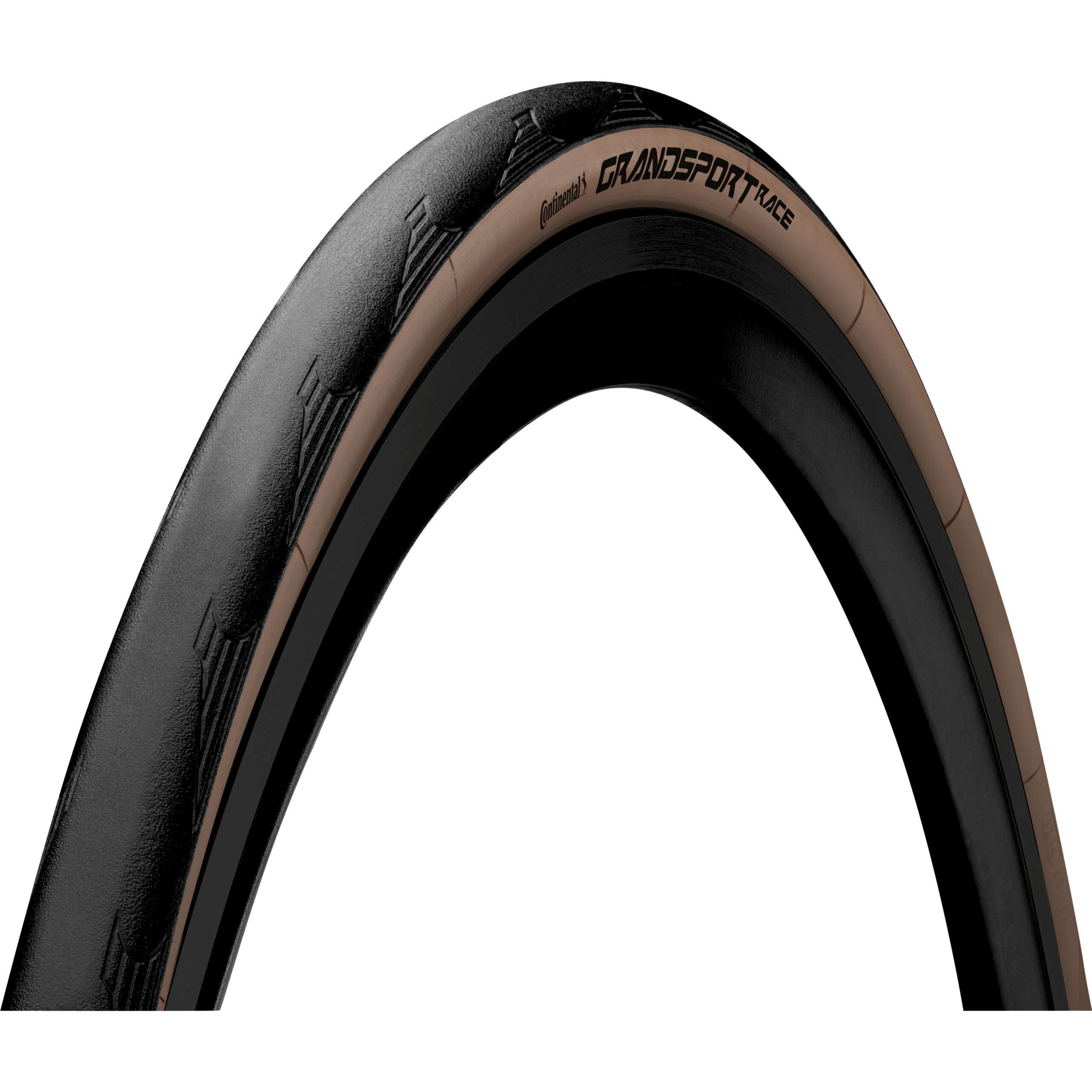 Continental Grand Sport Race Foldable Tyre 2022: BLACK/BROWN 700X28C
