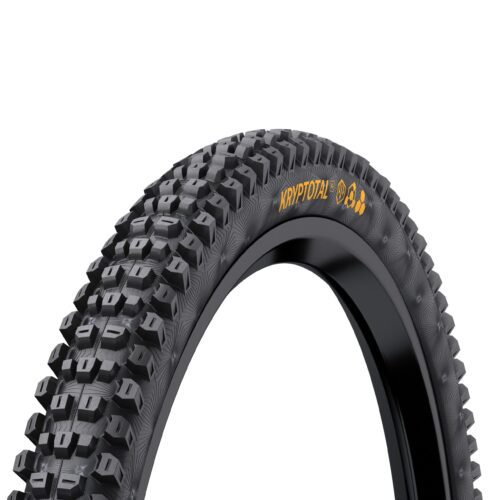 Continental Kryptotal Front Enduro Tyre - Soft Compound Foldable: BLACK & BLACK 27.5X2.40"