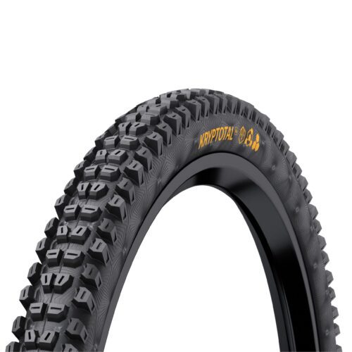 Continental Kryptotal Rear Downhill Tyre - Soft Compound Foldable 2025: BLACK & BLACK 27.5X2.60"