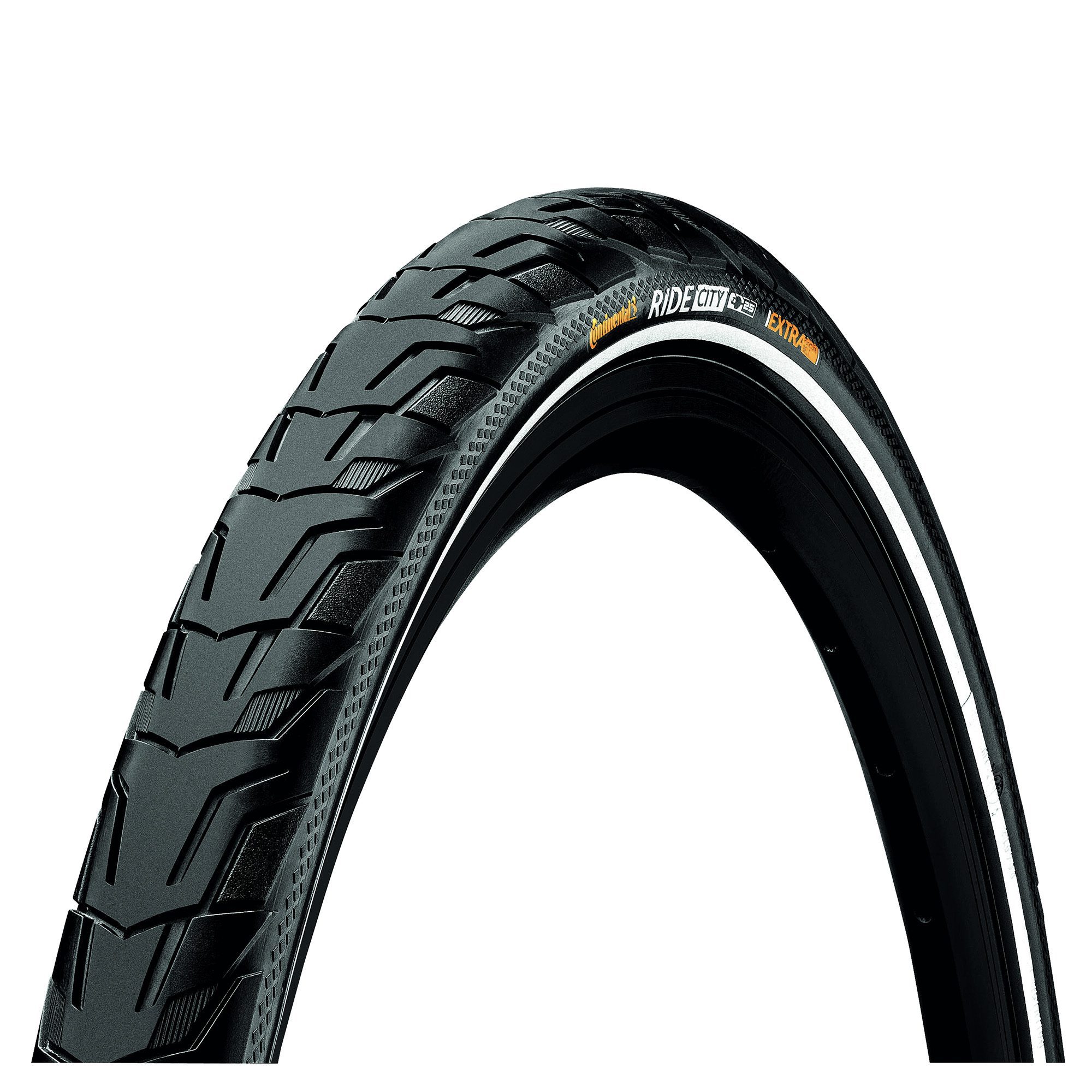 Continental RIDE City Reflex Tyre - Wire Bead: BLACK/BLACK REFLEX 700X32C