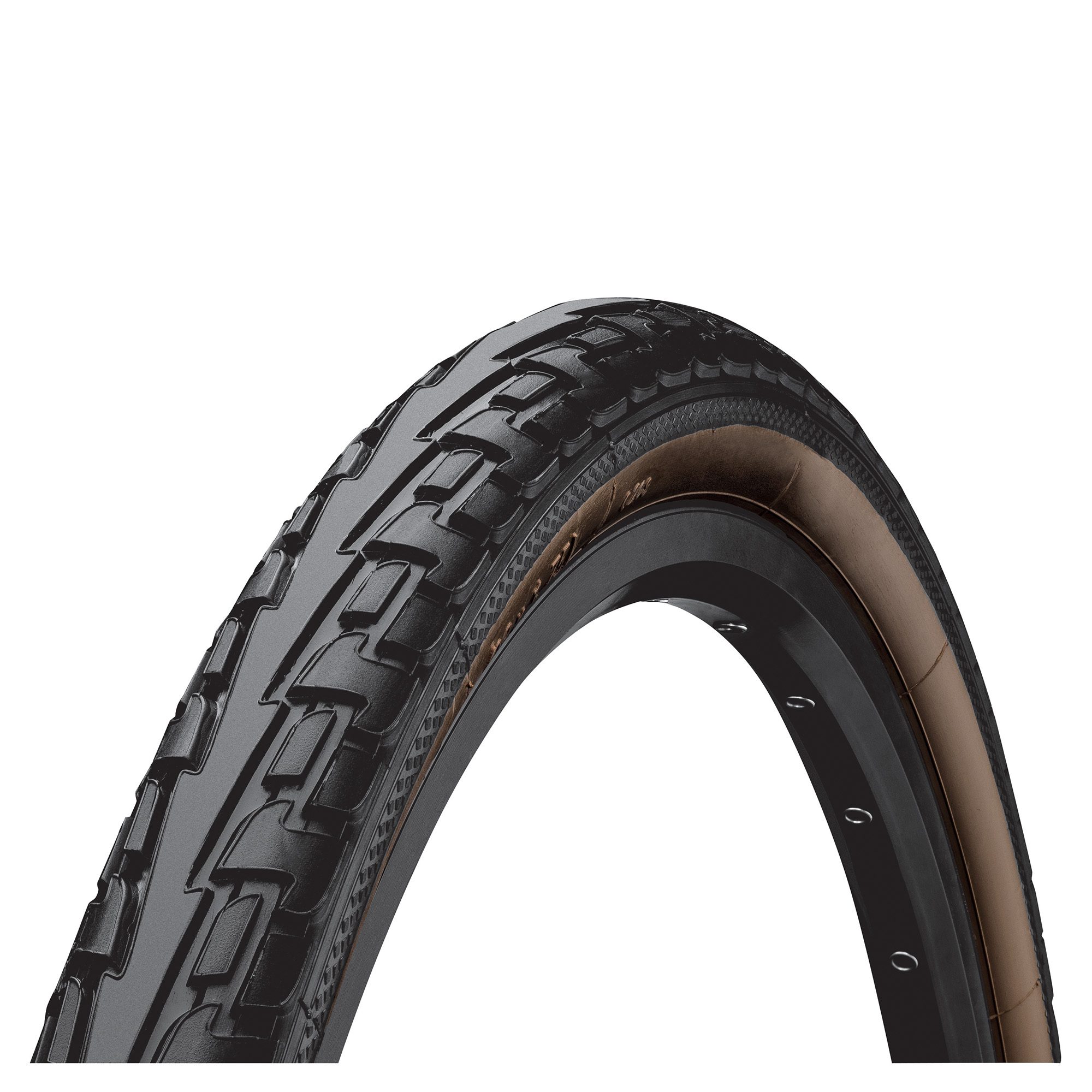 Continental RIDE Tour Tyre - Wire Bead: BLACK/BROWN 700X47C (45C)