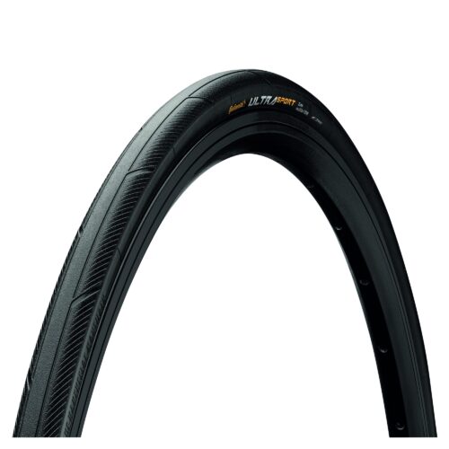 Continental Ultra Sport III Tyre - Wire Bead PureGrip Compound 2025: BLACK/BLACK 700X32C
